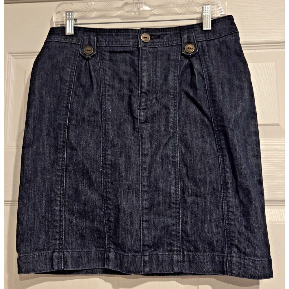 Anthropologie Pilcro and The Letterpress Blue Denim Mini Skirt Women's Size 27